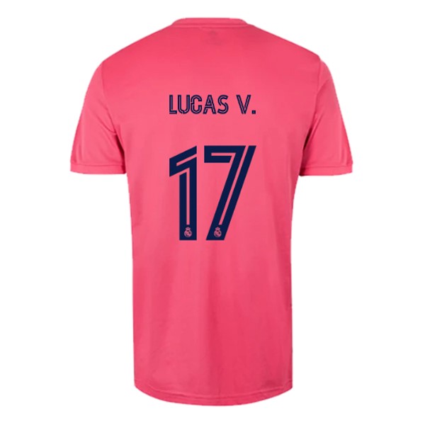 Maglia Real Madrid Away NO.17 Lucas V. 20/21 Rosa